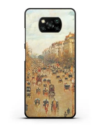 Чехол Бульвар Монмартр в Париже (Камиль Писсарро) силиконовый для Xiaomi Poco X3