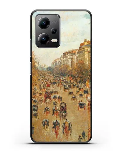 Чехол Бульвар Монмартр в Париже (Камиль Писсарро) силиконовый для Xiaomi Poco X5