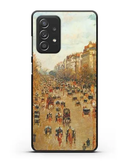 Чехол Бульвар Монмартр в Париже (Камиль Писсарро) силиконовый для Samsung Galaxy A53