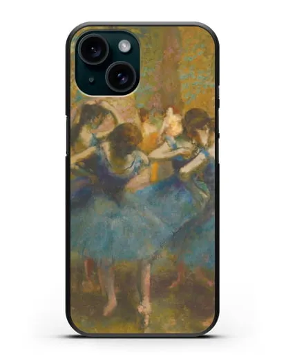 Чехол Танцовщицы в синем (Эдгар Дега) силиконовый для iPhone 15