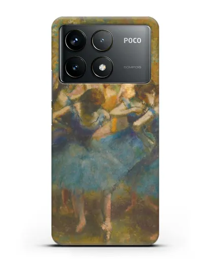 Чехол Танцовщицы в синем (Эдгар Дега) силиконовый для Xiaomi Poco F6 Pro
