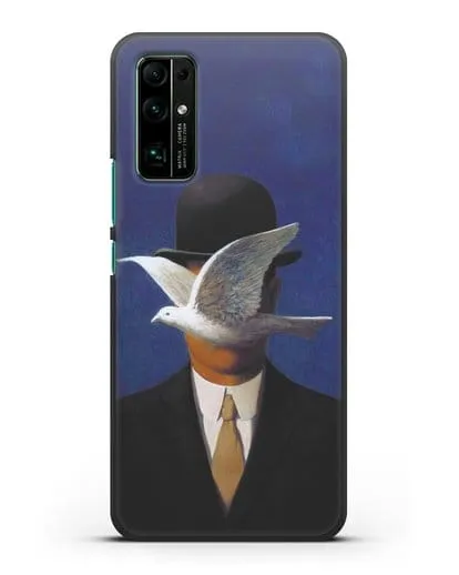 Чехол Человек в котелке (Рене Магритт) силиконовый для Honor 30