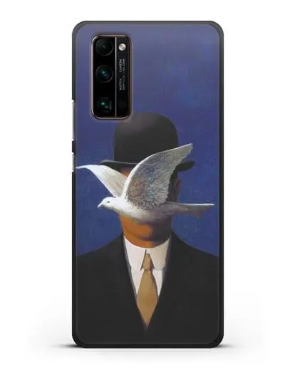 Чехол Человек в котелке (Рене Магритт) силиконовый для Honor 30 Pro Plus