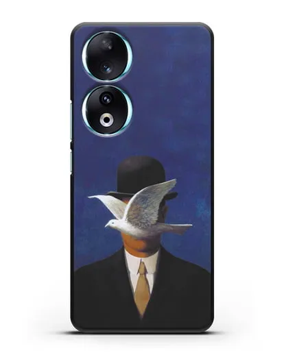 Чехол Человек в котелке (Рене Магритт) силиконовый для Honor 90