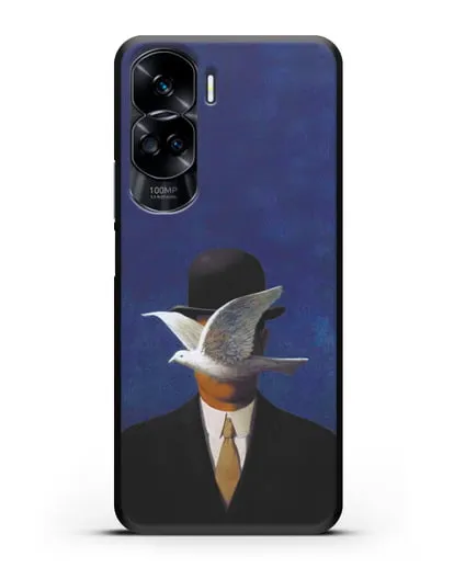 Чехол Человек в котелке (Рене Магритт) силиконовый для Honor 90 Lite