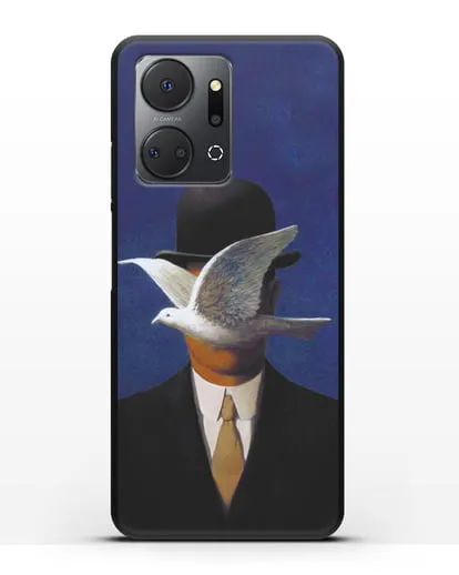 Чехол Человек в котелке (Рене Магритт) силиконовый для Honor X7a