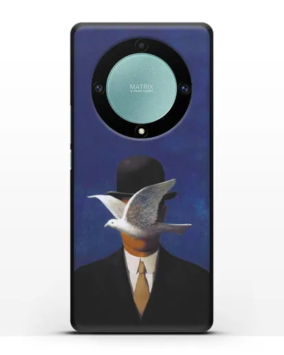 Чехол Человек в котелке (Рене Магритт) силиконовый для Honor X9a