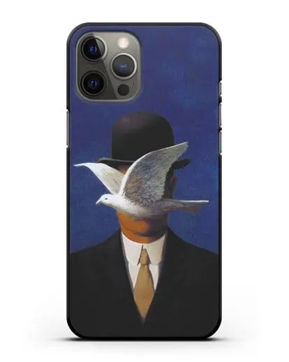 Чехол Человек в котелке (Рене Магритт) силиконовый для iPhone 12 Pro Max