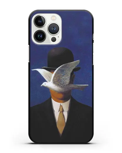 Чехол Человек в котелке (Рене Магритт) силиконовый для iPhone 13 Pro Max