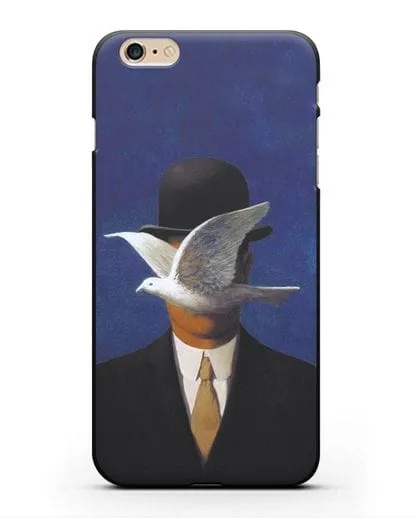 Чехол Человек в котелке (Рене Магритт) силиконовый для iPhone 6 Plus