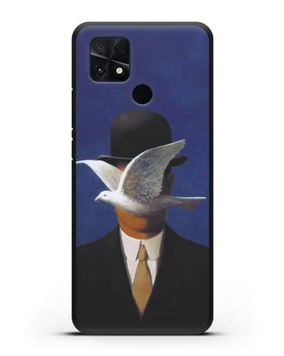 Чехол Человек в котелке (Рене Магритт) силиконовый для Xiaomi Poco C40