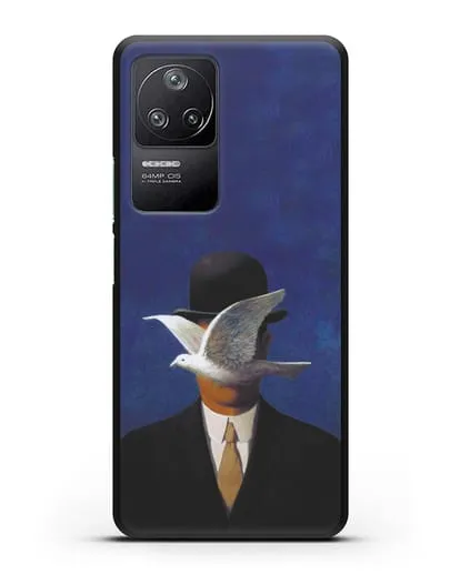 Чехол Человек в котелке (Рене Магритт) силиконовый для Xiaomi Poco F4