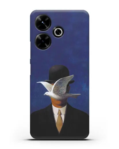 Чехол Человек в котелке (Рене Магритт) силиконовый для Xiaomi Poco M6