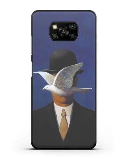 Чехол Человек в котелке (Рене Магритт) силиконовый для Xiaomi Poco X3