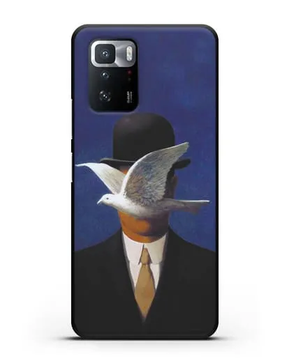 Чехол Человек в котелке (Рене Магритт) силиконовый для Xiaomi Poco X3 GT