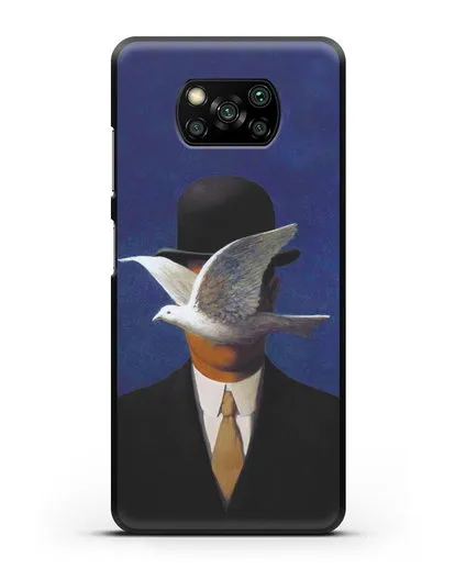 Чехол Человек в котелке (Рене Магритт) силиконовый для Xiaomi Poco X3 Pro