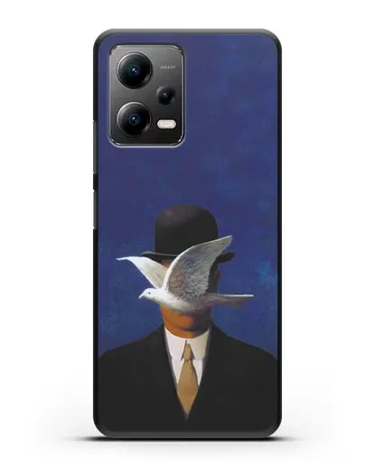 Чехол Человек в котелке (Рене Магритт) силиконовый для Xiaomi Poco X5