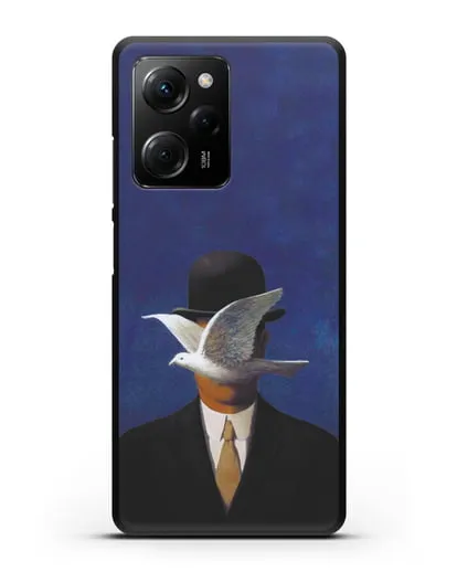 Чехол Человек в котелке (Рене Магритт) силиконовый для Xiaomi Poco X5 Pro