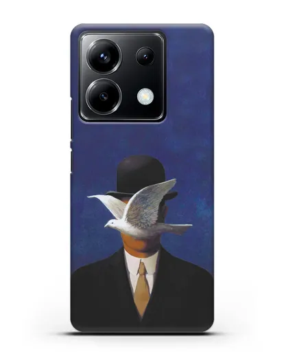 Чехол Человек в котелке (Рене Магритт) силиконовый для Xiaomi Poco X6