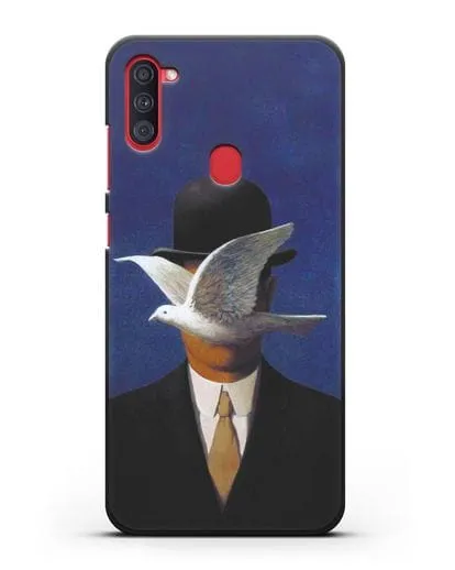 Чехол Человек в котелке (Рене Магритт) силиконовый для Samsung Galaxy A11 [SM-A115F]
