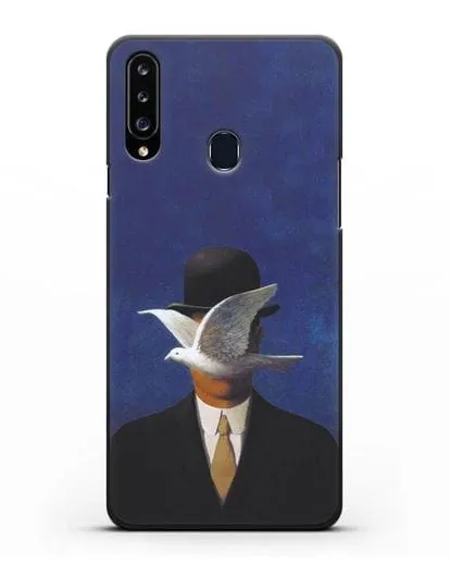 Чехол Человек в котелке (Рене Магритт) силиконовый для Samsung Galaxy A20s [SM-A207FN]