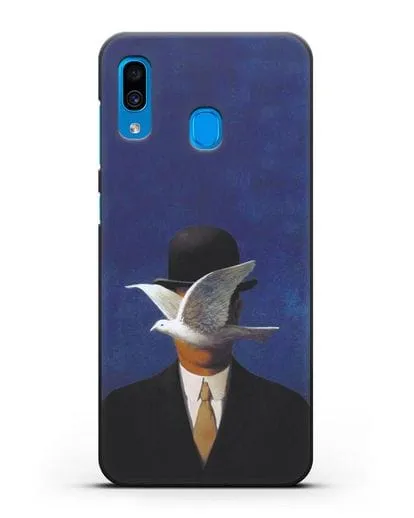Чехол Человек в котелке (Рене Магритт) силиконовый для Samsung Galaxy A30 [SM-A305FN]