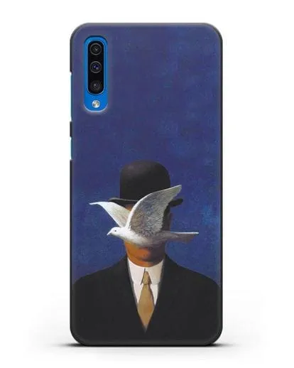 Чехол Человек в котелке (Рене Магритт) силиконовый для Samsung Galaxy A50