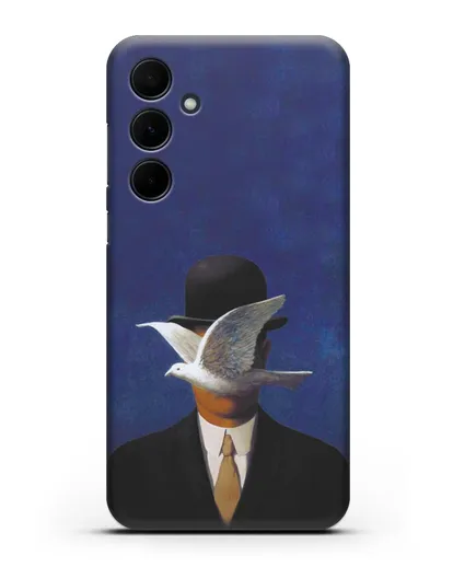 Чехол Человек в котелке (Рене Магритт) силиконовый для Samsung Galaxy A55 [SM-A556]