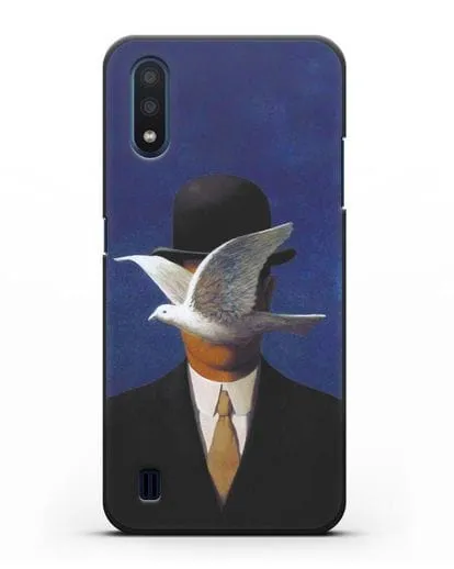 Чехол Человек в котелке (Рене Магритт) силиконовый для Samsung Galaxy M01 [SM-M015F]