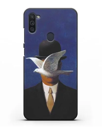 Чехол Человек в котелке (Рене Магритт) силиконовый для Samsung Galaxy M11 [SM-M115F]