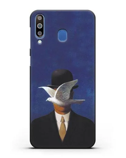 Чехол Человек в котелке (Рене Магритт) силиконовый для Samsung Galaxy M30 [SM-M305F]