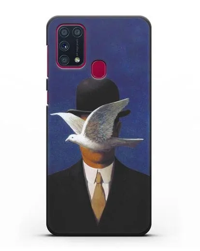 Чехол Человек в котелке (Рене Магритт) силиконовый для Samsung Galaxy M31 [SM-M315F]