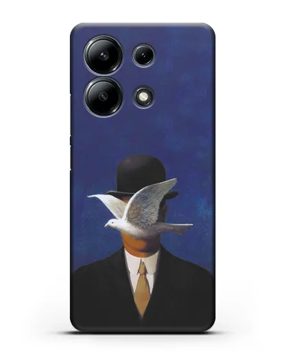 Чехол Человек в котелке (Рене Магритт) силиконовый для Xiaomi Redmi Note 13 4G