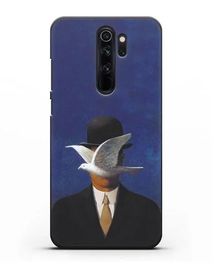 Чехол Человек в котелке (Рене Магритт) силиконовый для Xiaomi Redmi Note 8 Pro