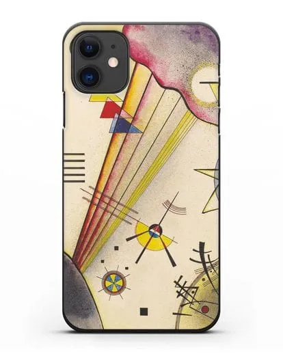 Чехол Отчётливая связь (Василий Кандинский) силиконовый для iPhone 11