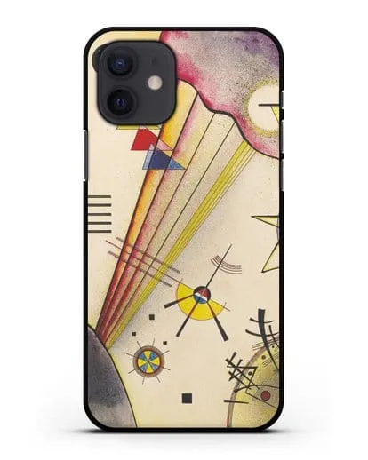 Чехол Отчётливая связь (Василий Кандинский) силиконовый для iPhone 12
