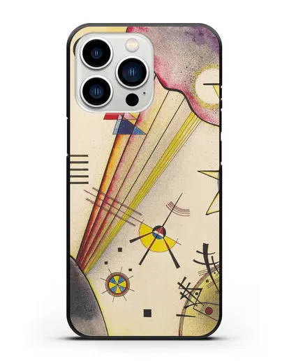 Чехол Отчётливая связь (Василий Кандинский) силиконовый для iPhone 13 Pro