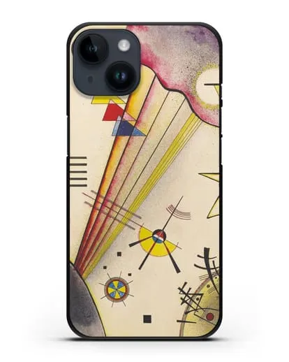 Чехол Отчётливая связь (Василий Кандинский) силиконовый для iPhone 14