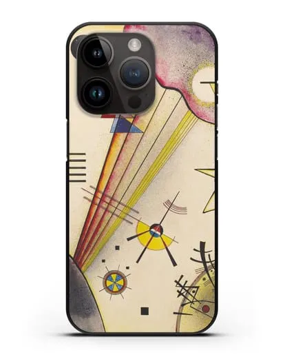 Чехол Отчётливая связь (Василий Кандинский) силиконовый для iPhone 14 Pro