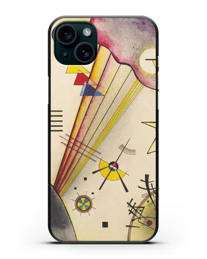 Чехол Отчётливая связь (Василий Кандинский) силиконовый для iPhone 15 Plus