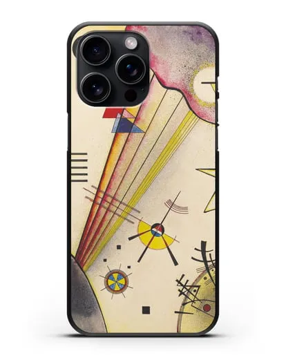 Чехол Отчётливая связь (Василий Кандинский) силиконовый для iPhone 15 Pro Max