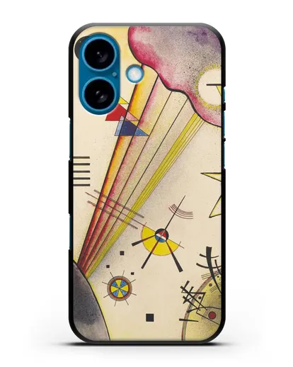 Чехол Отчётливая связь (Василий Кандинский) силиконовый для iPhone 16