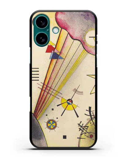 Чехол Отчётливая связь (Василий Кандинский) силиконовый для iPhone 16 Plus