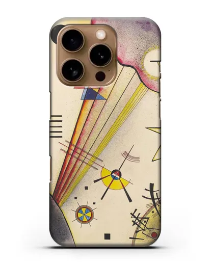 Чехол Отчётливая связь (Василий Кандинский) силиконовый для iPhone 16 Pro