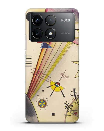 Чехол Отчётливая связь (Василий Кандинский) силиконовый для Xiaomi Poco F6 Pro