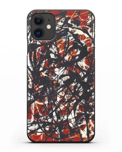 Чехол Абстракция (Джексон Поллок) силиконовый для iPhone 11