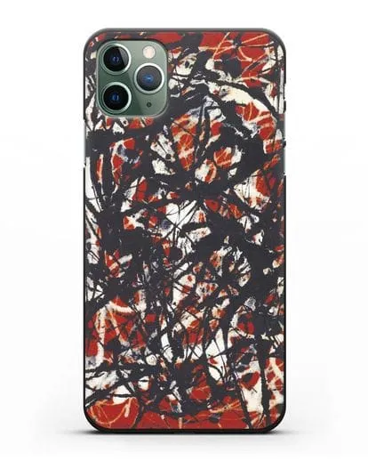 Чехол Абстракция (Джексон Поллок) силиконовый для iPhone 11 Pro Max