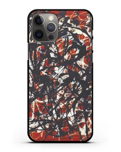 Чехол Абстракция (Джексон Поллок) силиконовый для iPhone 12 Pro