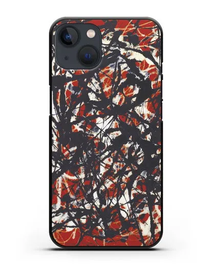 Чехол Абстракция (Джексон Поллок) силиконовый для iPhone 13
