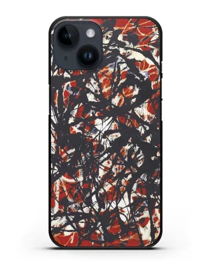Чехол Абстракция (Джексон Поллок) силиконовый для iPhone 14